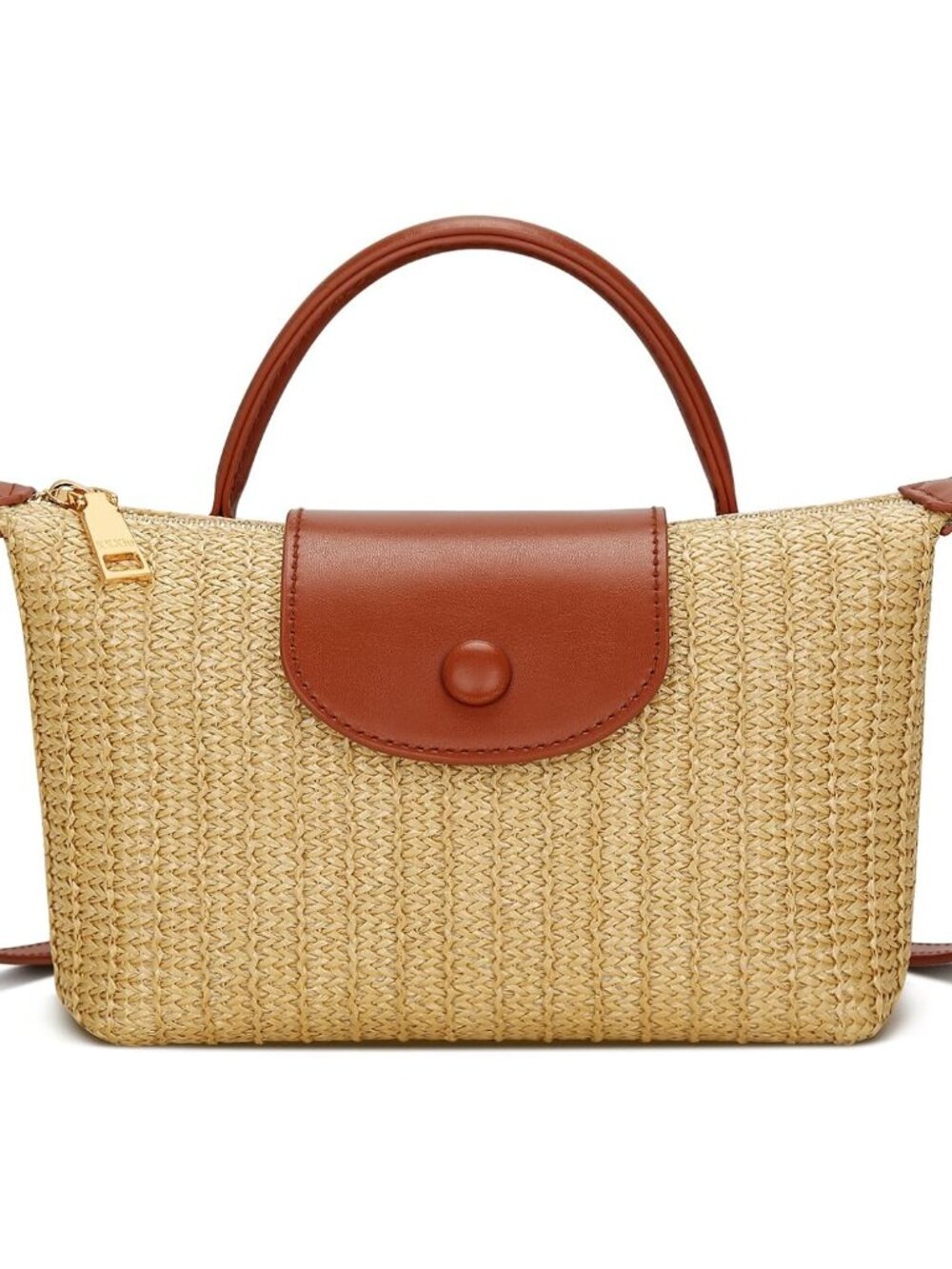 Mini Top Handle Purse for Women Small Summer Straw Beach Crossbody Bags for Lady - Picture 1 of 7
